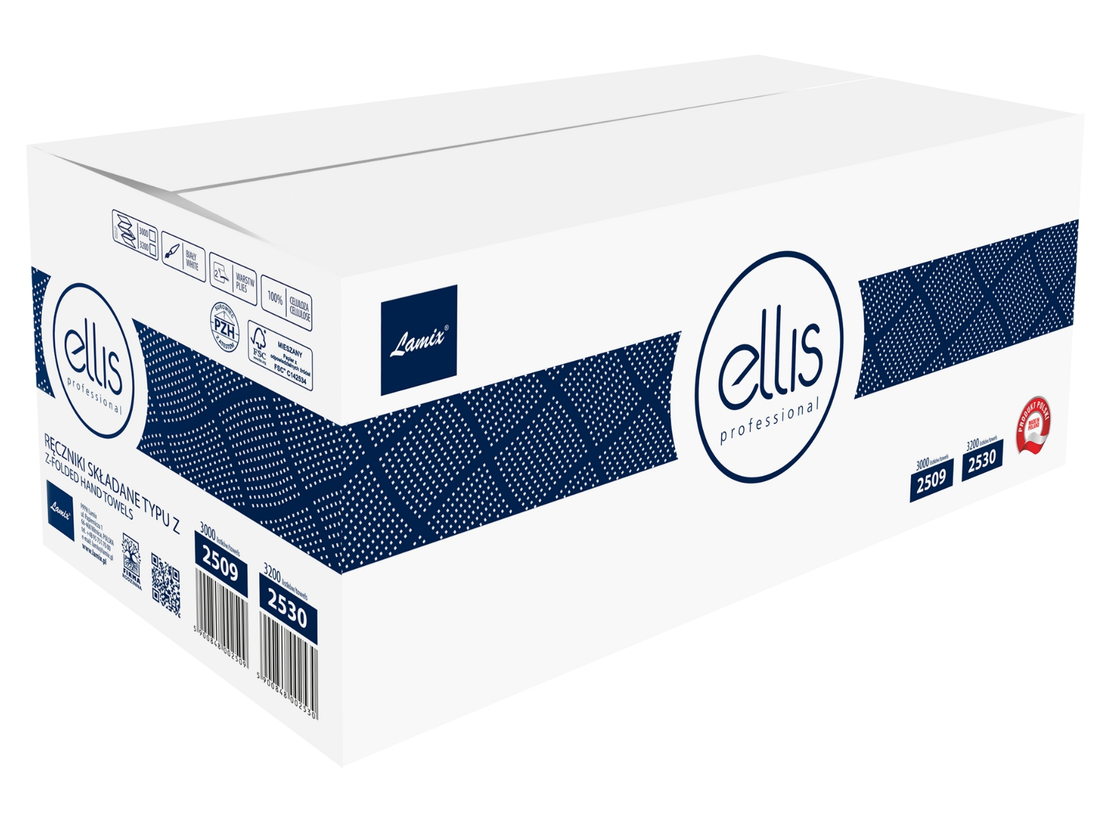 Ręcznik Multifold Lamix ELLIS 2509 3-Panelowe 3000 listków